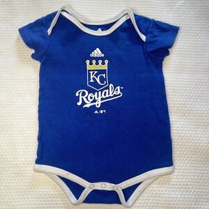 Adidas Kansas City Royals Logo Bodysuit Size 24 Months One‎ Piece